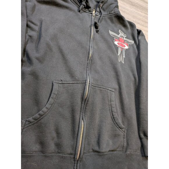 2010 Olympics Oakley Totem Canada Native Hoodie Size Medium Vintage Rare - Picture 5 of 12